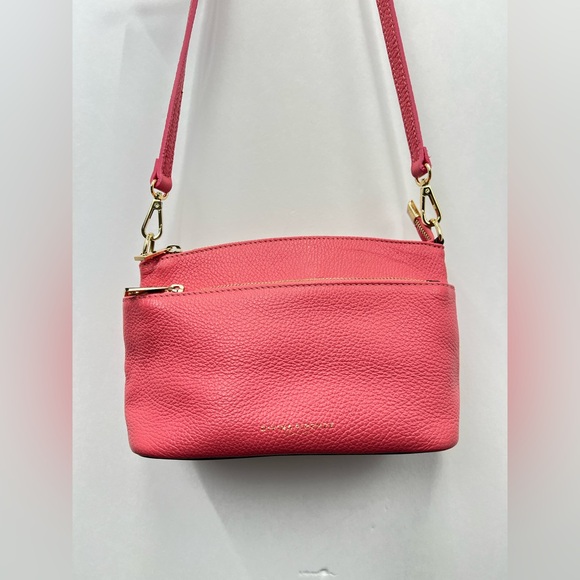 DIVINA FIRENZE
Made in Italy leather pink bag Triple Compartment crossbody - Picture 3 of 13